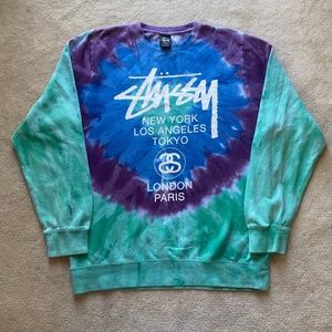 Stussy Vintage Tie Dye Pullover